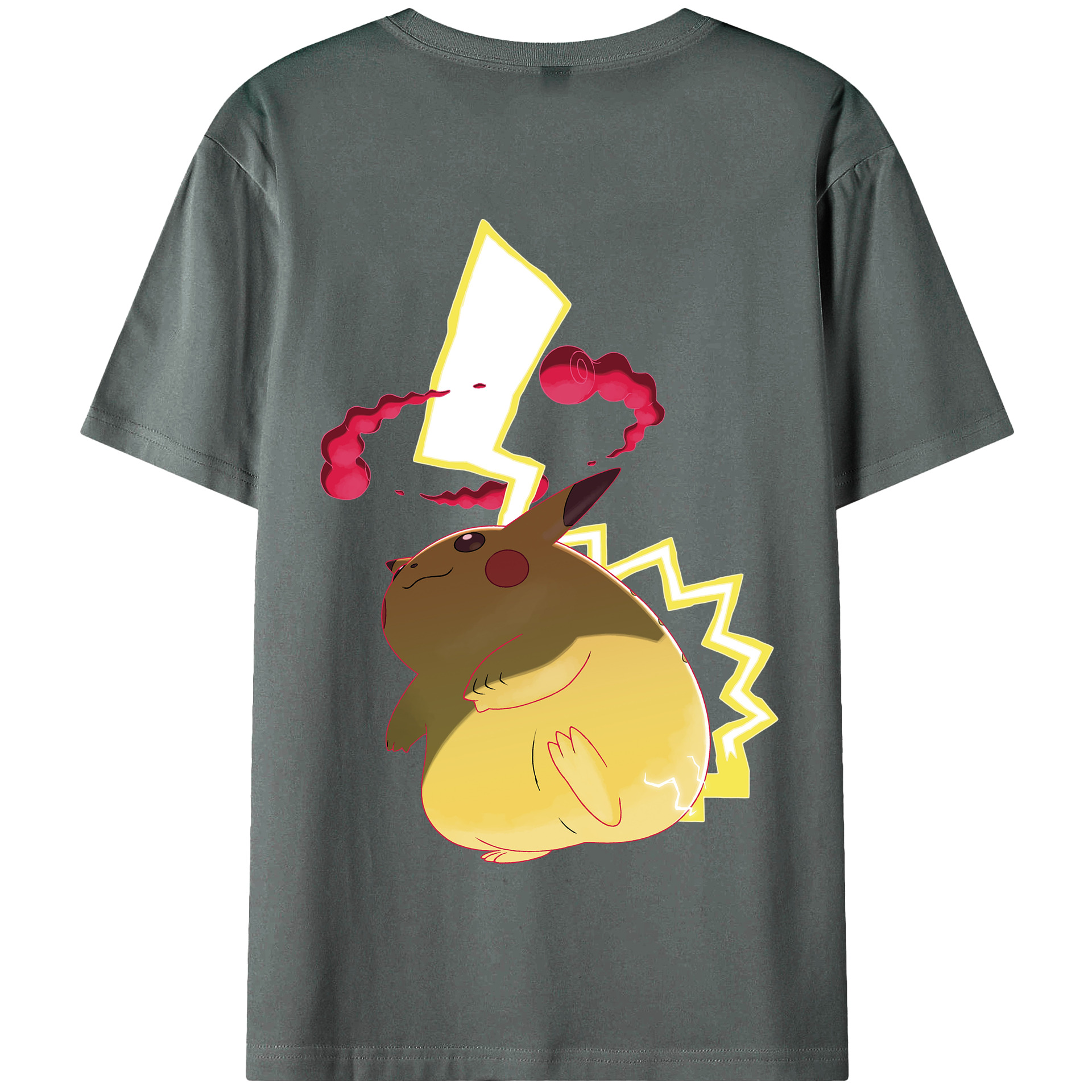 （画像用） ポケットモンスター Pokémon 綿100％半袖Tシャツ（背面プリント）